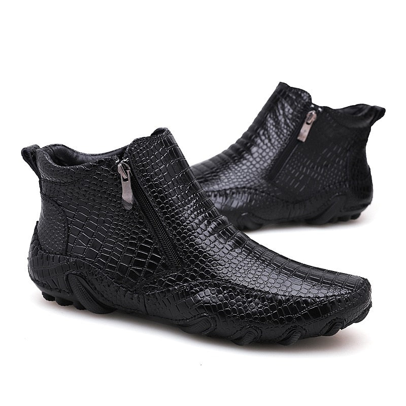 Bota Crocodile Couro