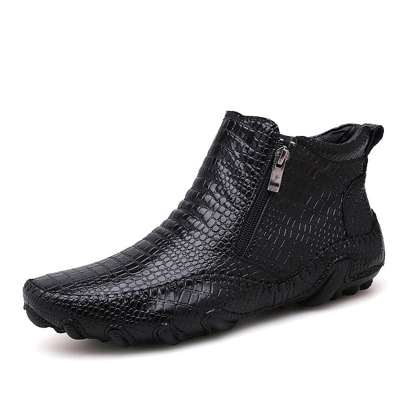 Bota Crocodile Couro