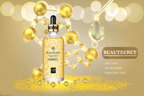 Sérum Anti-Idade com Ácido Hialurônico - BEAUTY GOLDEN ®24K - 50ML