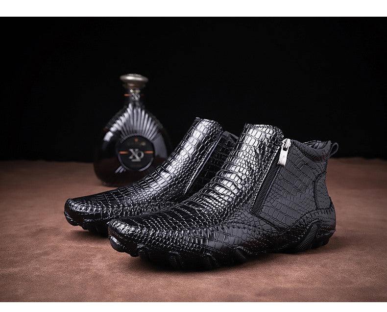 Bota Crocodile Couro