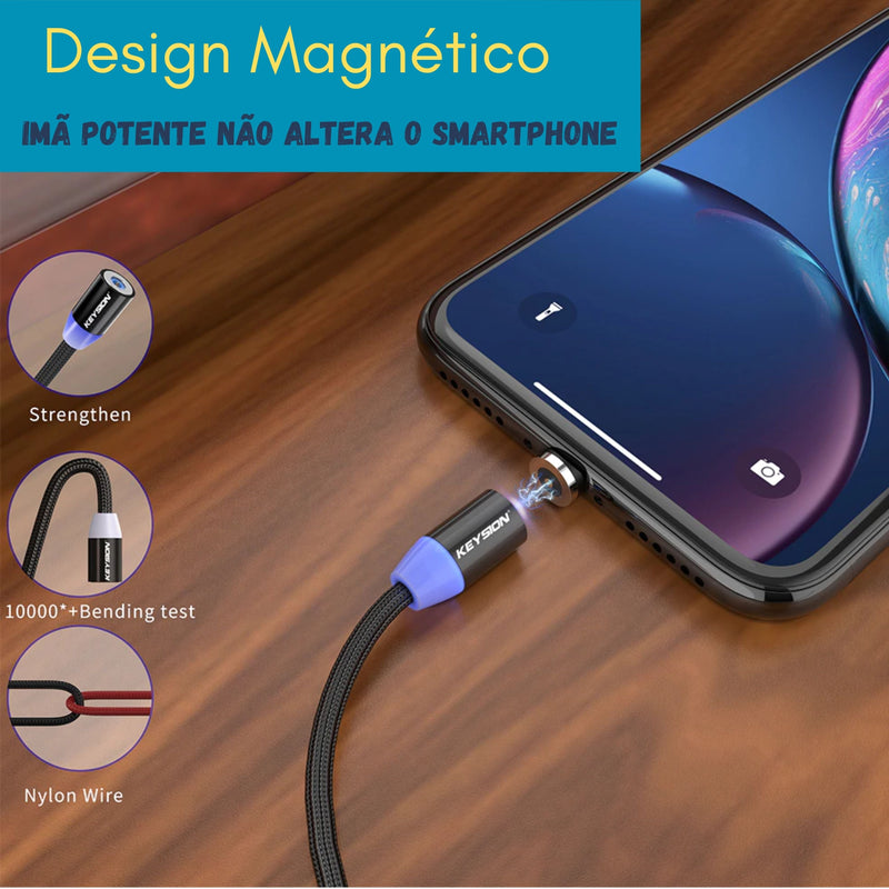 Cabo Carregador Magnético para Celular - Cable Mobile® - Online USA Shops