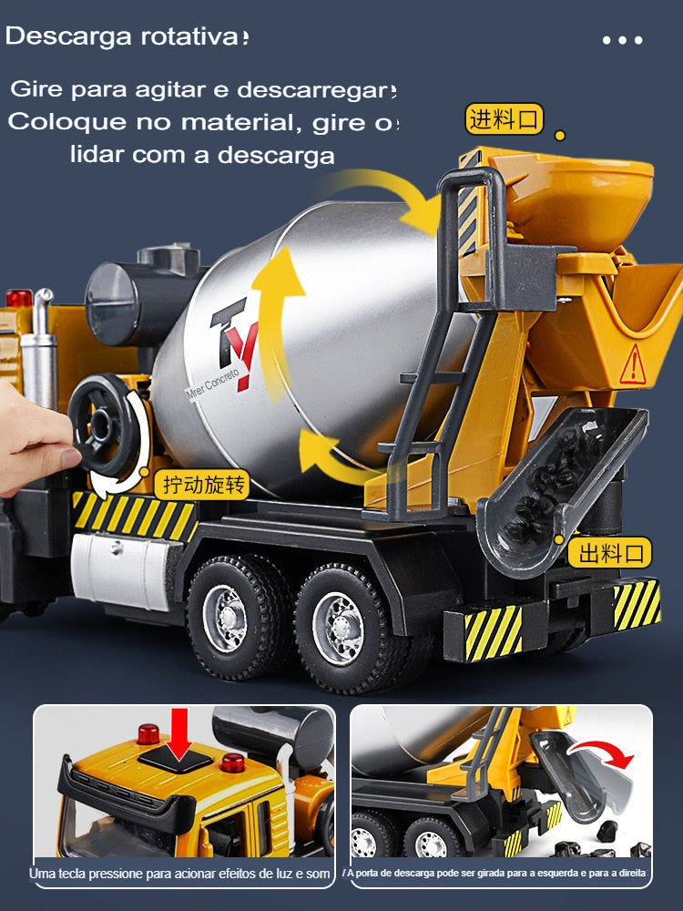 Carrinho De Construção Escavadeira De Brinquedo