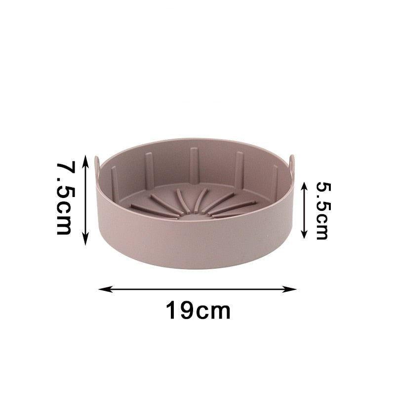 Forma de Silicone - Para Air Fryer e Microondas