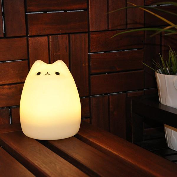 Gato Abajur - Luminária que Troca de Cor com Sensor de Toque - Online USA Shops